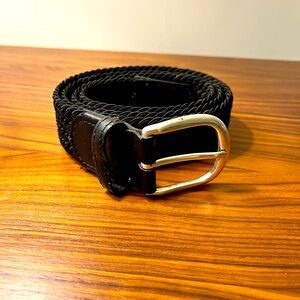 Men's Black Woven Belt
